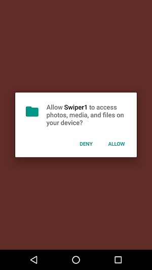 External Storage Permission